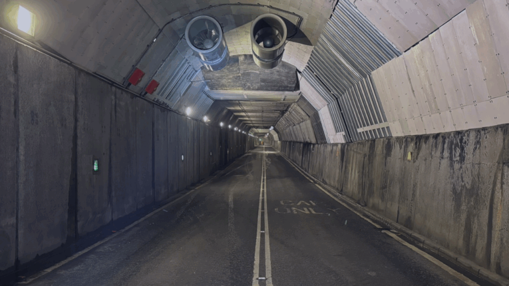 Jet fans in the Tyne Tunnel